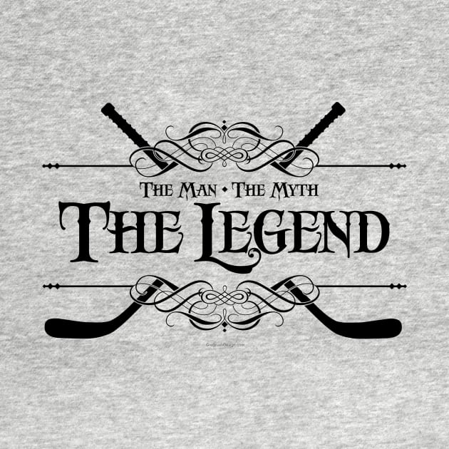 The Man, The Myth, The Legend (Hockey) by eBrushDesign